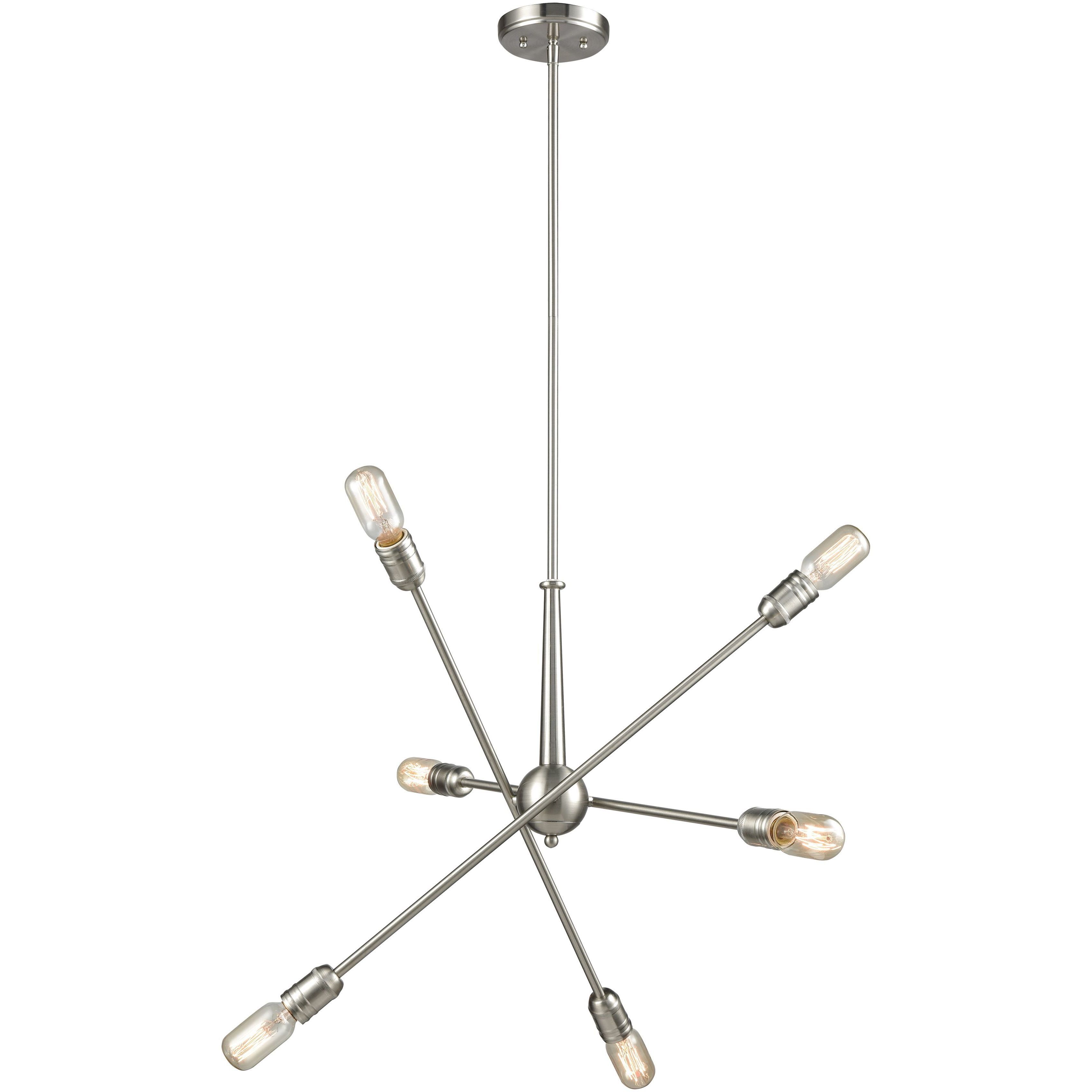 Delphine 6 Light 28.00 inch Chandelier