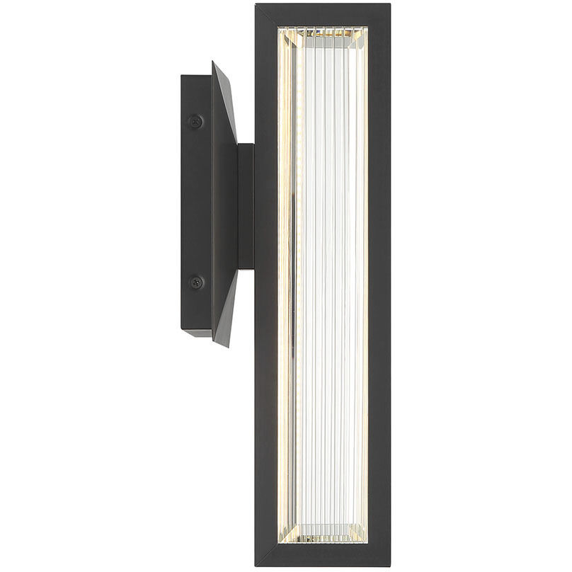 Aelin LED 14 inch Matte Black Outdoor Wall Sconce