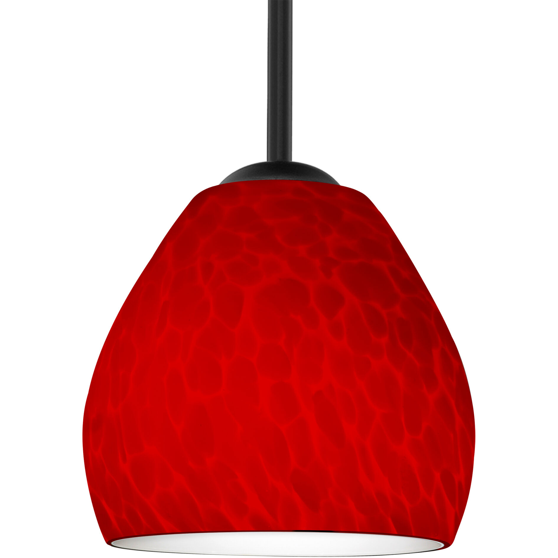 Bolla 1 Light Black Stem Pendant Ceiling Light