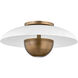 Noah LED 14 inch Patina Brass Flush Mount Ceiling Light