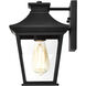 Jasper 11 inch Matte Black Outdoor Wall Lantern, Small