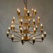 Montoro 32 Light 18.5 inch Antique Brass Chandelier Ceiling Light