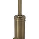 Palm Springs 84 inch 100.00 watt Weathered Brass and Black Arc Floor Lamp Portable Light in Blue Tone