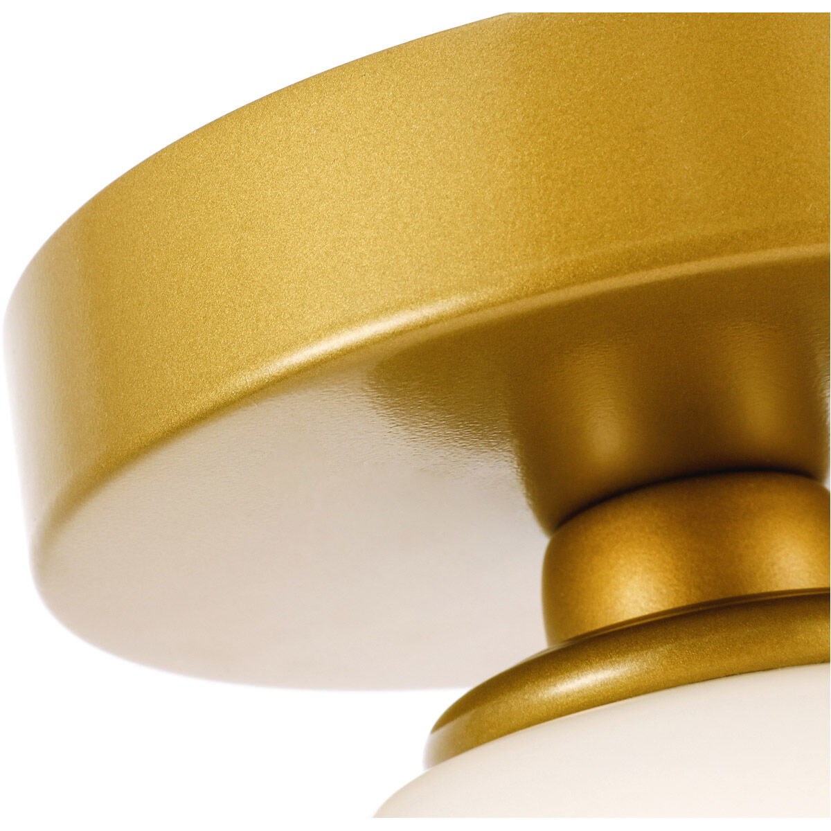 Rochester 1 Light 7.9 inch Brass Flush Mount Ceiling Light