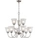 Conway 9 Light 26 inch Brushed Nickel Chandelier Ceiling Light