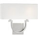 Rhodes 2 Light 14 inch Satin Nickel ADA Wall Sconce Wall Light, Essentials
