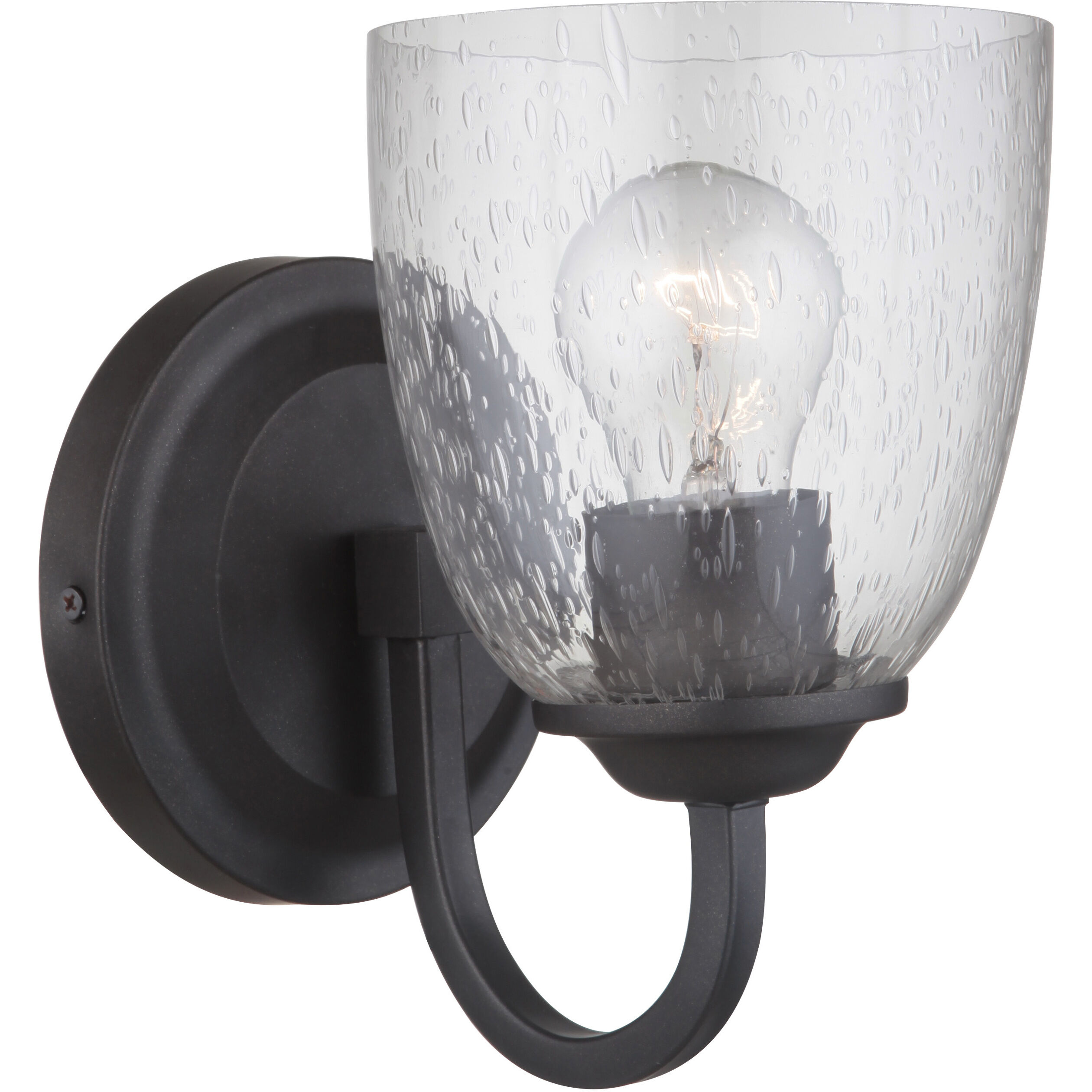 Neighborhood Serene 1 Light 6 inch Espresso Wall Sconce Wall Light in Clear Seeded, Neighborhood Collection