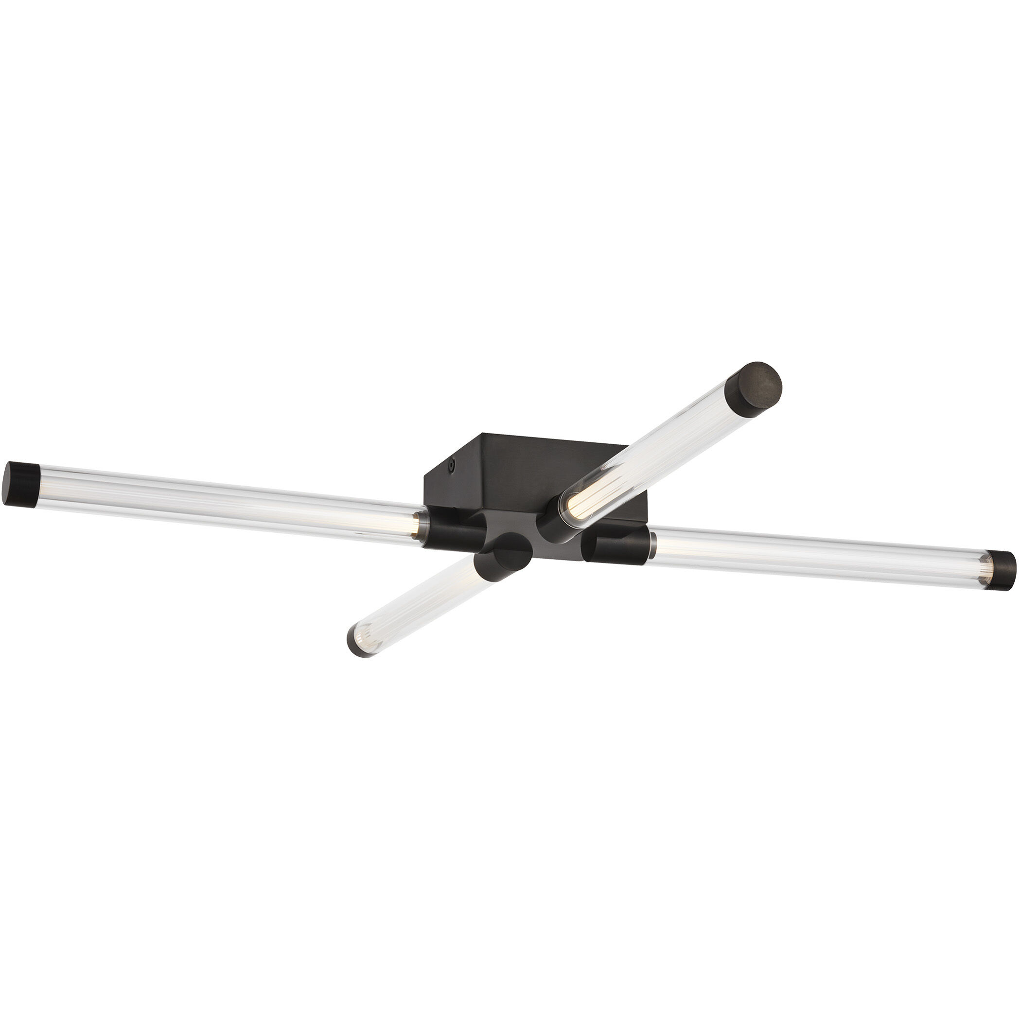 Kelly Wearstler Phobos LED Dark Bronze Flush Mount Ceiling Light, Integrated LED