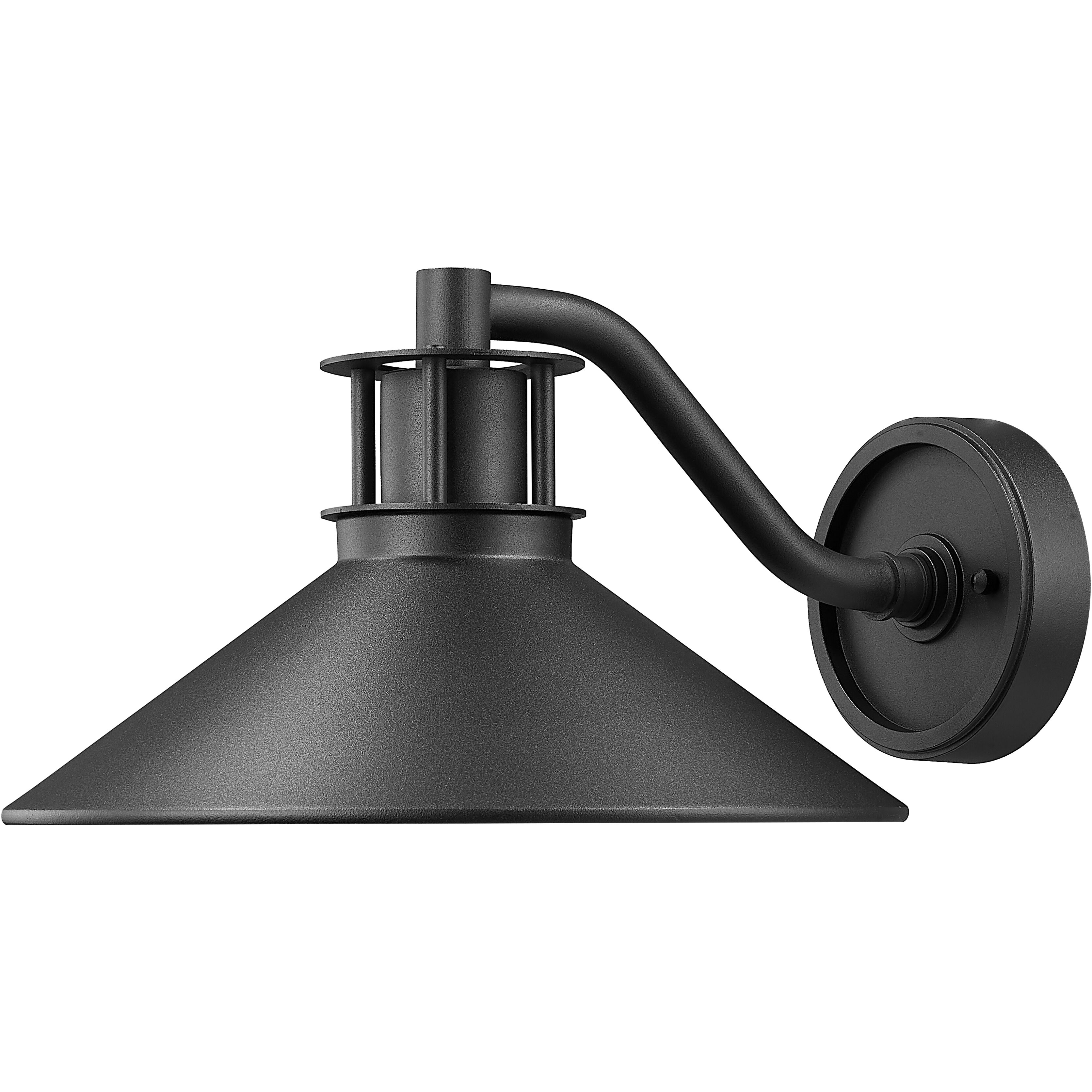 RLM 1 Light 7.25 inch Sand Black Outdoor Wall Light