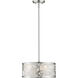 Opal 3 Light 14 inch Brushed Nickel Pendant Ceiling Light