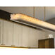 Divinely LED 60 inch Celeste Brass Island Light Ceiling Light