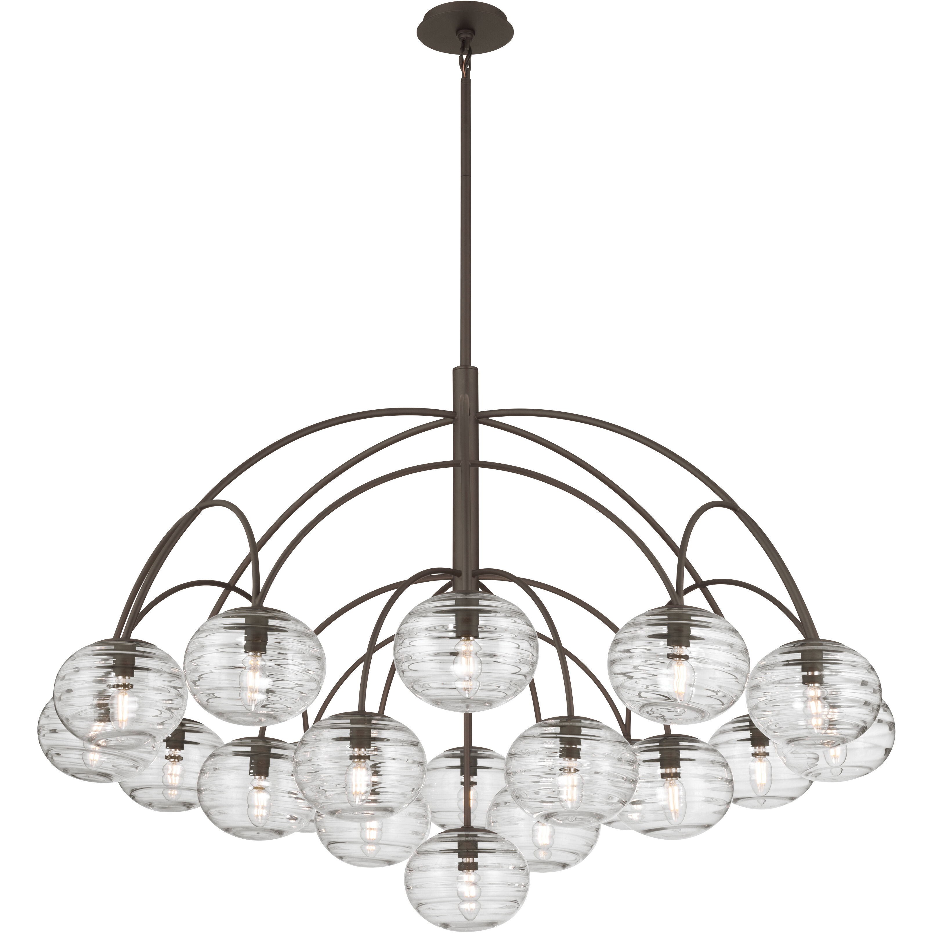 Lenora 19 Light 47.75 inch Dark Bronze Chandelier Ceiling Light