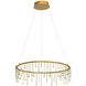 Lucerna 25.63 inch 29.46 watt Stainless Steel Gold Chandelier Ceiling Light