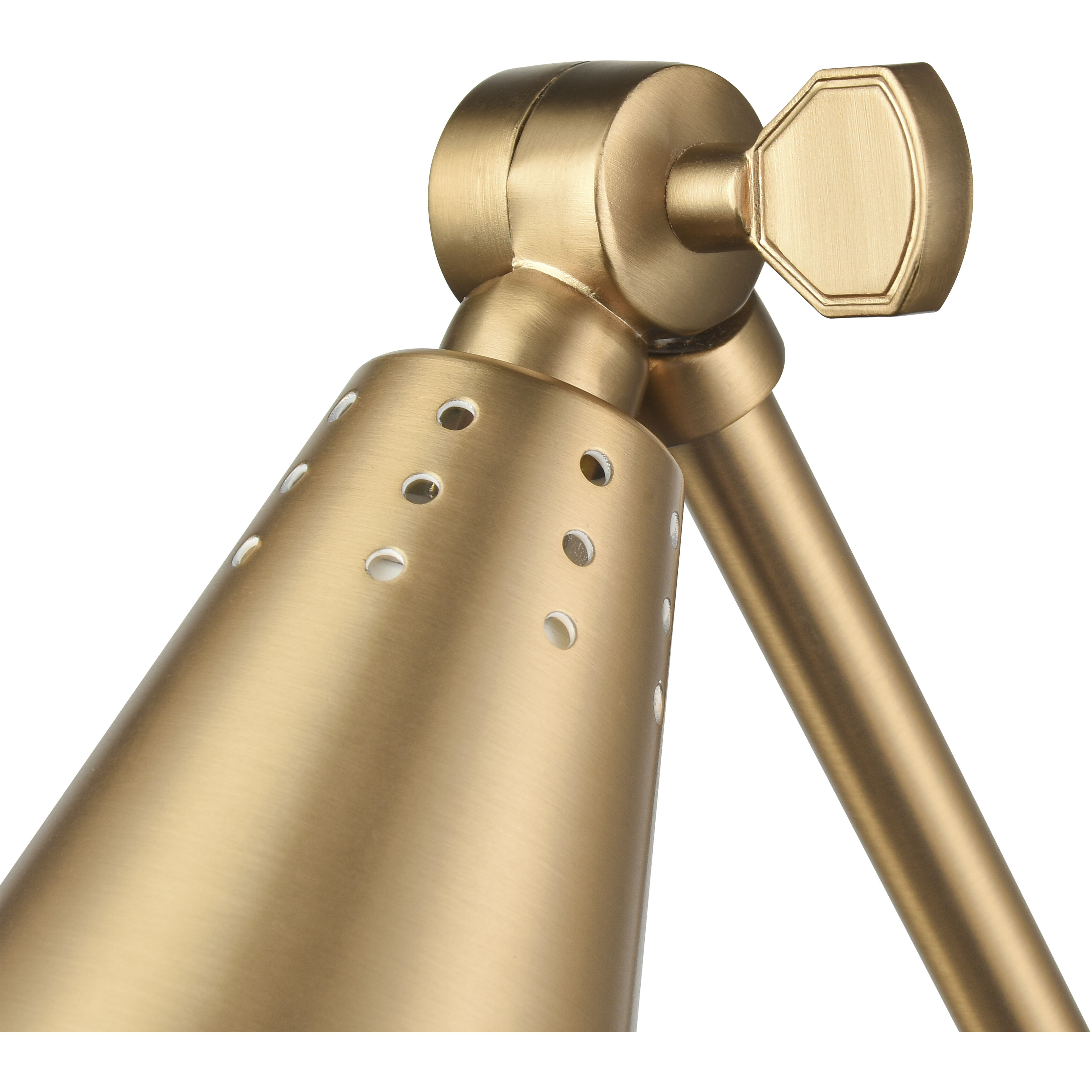 Whitmire 17.75 inch 60 watt Brushed Gold Swingarm Sconce Wall Light, Plug-In/Hardwire