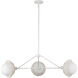 Alora Mood Perth 3 Light 39.88 inch White Chandelier Ceiling Light