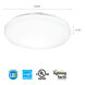Signature LED 13 inch Matte White Flush Mount Ceiling Light
