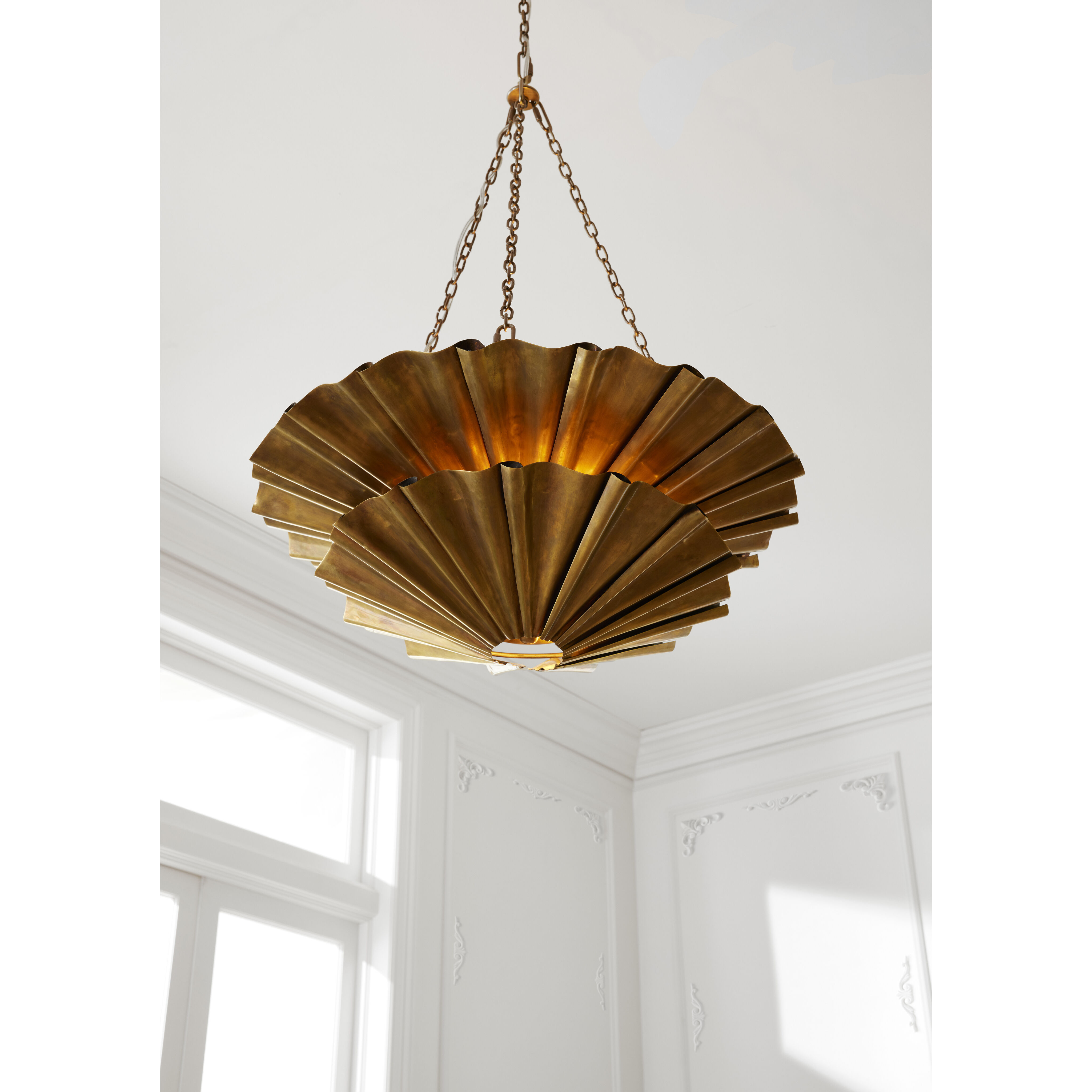 Katya 9 Light 28 inch Vintage Brass Chandelier Ceiling Light