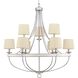 Camps Bay 9 Light 35 inch Galvanized Chandelier Ceiling Light