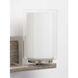Beaches 2 Light 14 inch Brushed Nickel Bath Vanity Wall Light