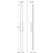 Stylet LED 72 inch Sand Black Outdoor Wall Light