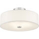 Meridian 3 Light 15 inch Brushed Nickel Semi-Flush Mount Ceiling Light