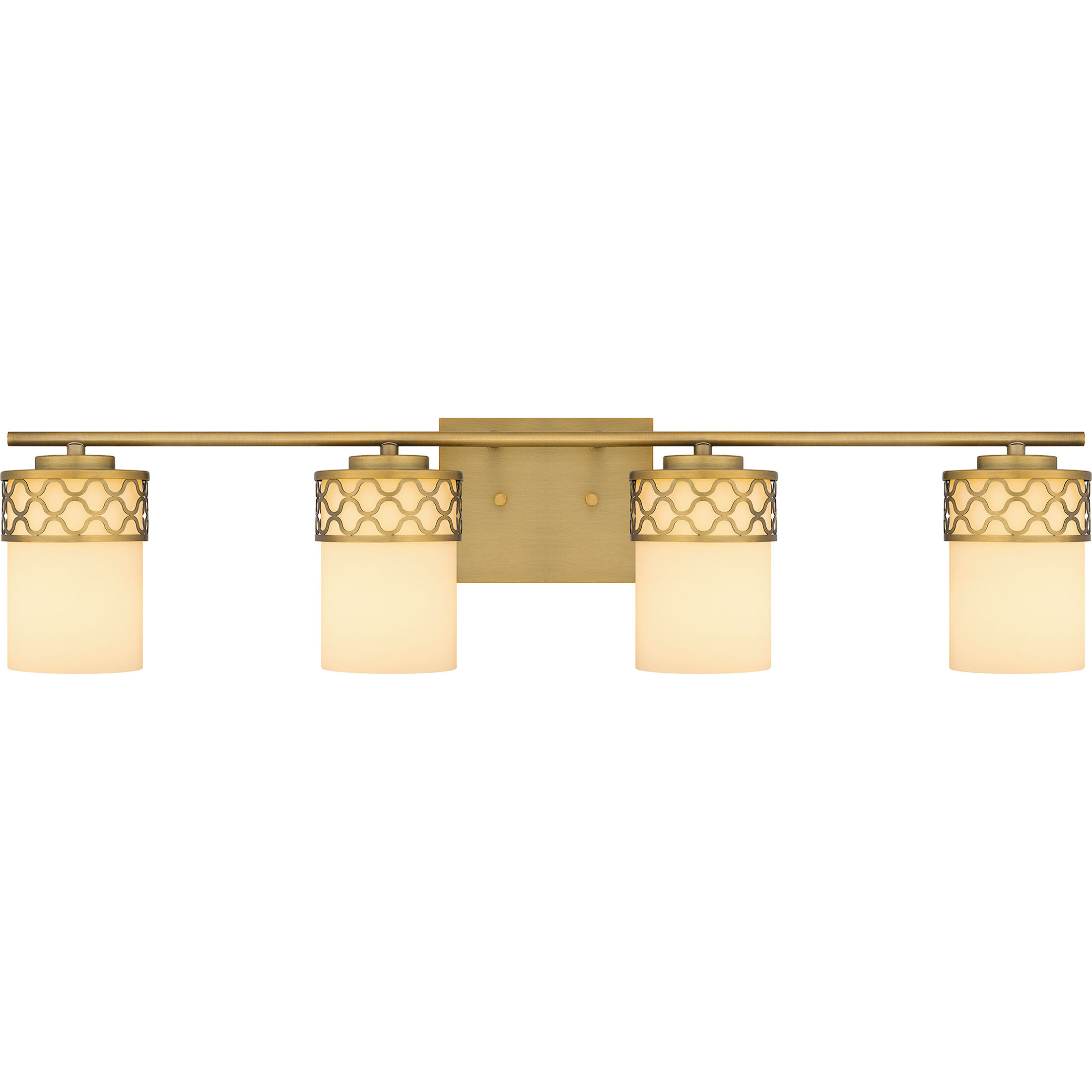 Tenley 4 Light 32 inch Aged Brass Bath Light Wall Light, Extra Large