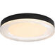 Ondulada LED 15.75 inch Sand White Flush Mount Ceiling Light in Smoky Acrylic