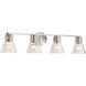 Gianna 33.25 inch Brushed Nickel Vanity Wall Light