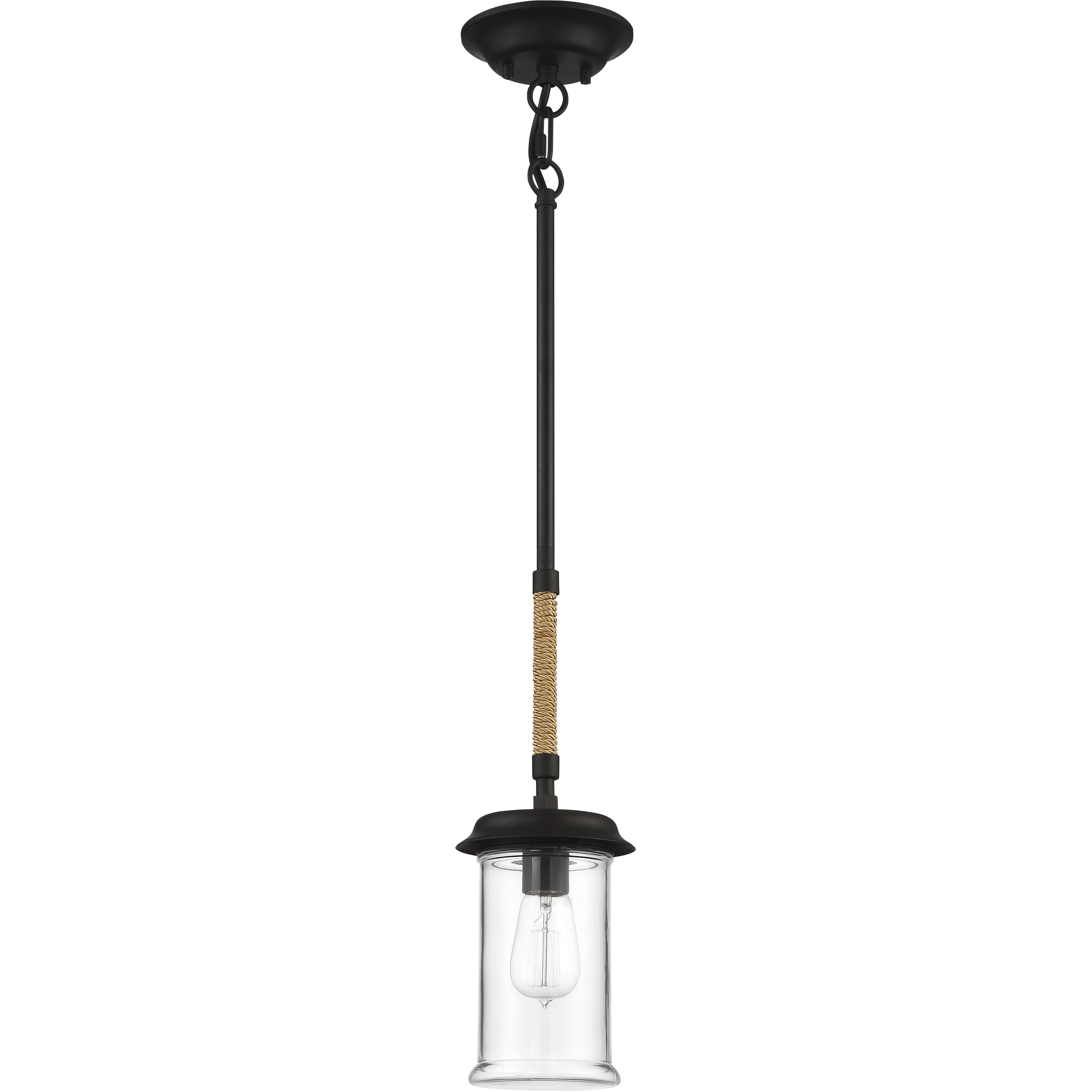 Homestead 1 Light 5.88 inch Espresso Outdoor Pendant