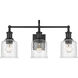 Bryant 3 Light 24 inch Matte Black Vanity Wall Light
