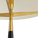 Elden 68.5 inch 150 watt Black and Antique Brass Floor Lamp Portable Light