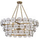 Kintrel 6 Light 36.5 inch Legacy Brass Pendant Ceiling Light