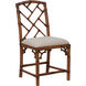 Chippendale Brown and White/Cream Chair