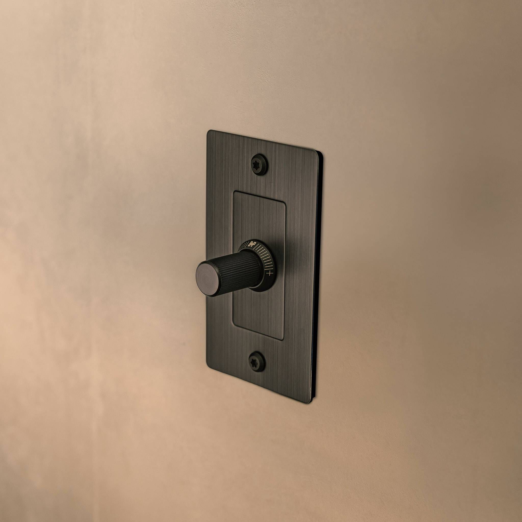 1G 100-120 Smoked Bronze Dimmer Switch, LED