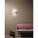 Amalfi 1 Light 12.4 inch Ceramic ADA Interior Wall Light