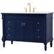 Lexington 48 X 21.5 X 35 inch Blue Vanity Sink Set
