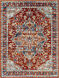 Tevazu 120 X 94 inch Burgundy Rug in 8 x 10, Rectangle