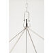 Glendale 10 Light 48 inch Polished Nickel / Black Island Light Ceiling Light