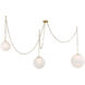 Marbelle 3 Light 80.25 inch Legacy Brass Pendant Ceiling Light