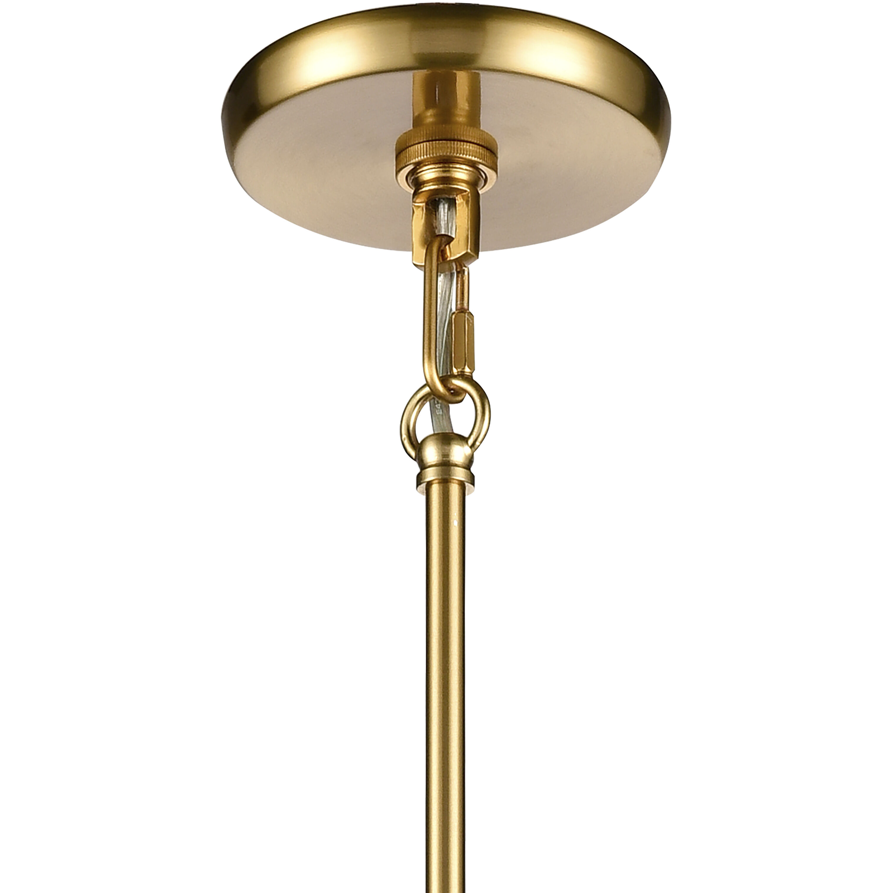 Current Pendant Ceiling Light in Satin Brass