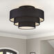 Bainbridge 4 Light 21 inch Black Semi Flush Mount Ceiling Light, Extra Large