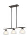 Somerset 3 Light 28 inch English Bronze Linear Chandelier Ceiling Light