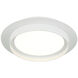 Iris LED 12 inch Matte White Ceiling Mount Ceiling Light