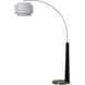 Coronado 84 inch 14.00 watt Matte Black and Satin Nickel Arc Floor Lamp Portable Light