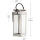 Union Square 1 Light 24 inch Stainless Steel Outdoor Wall Lantern, Large, Design Series