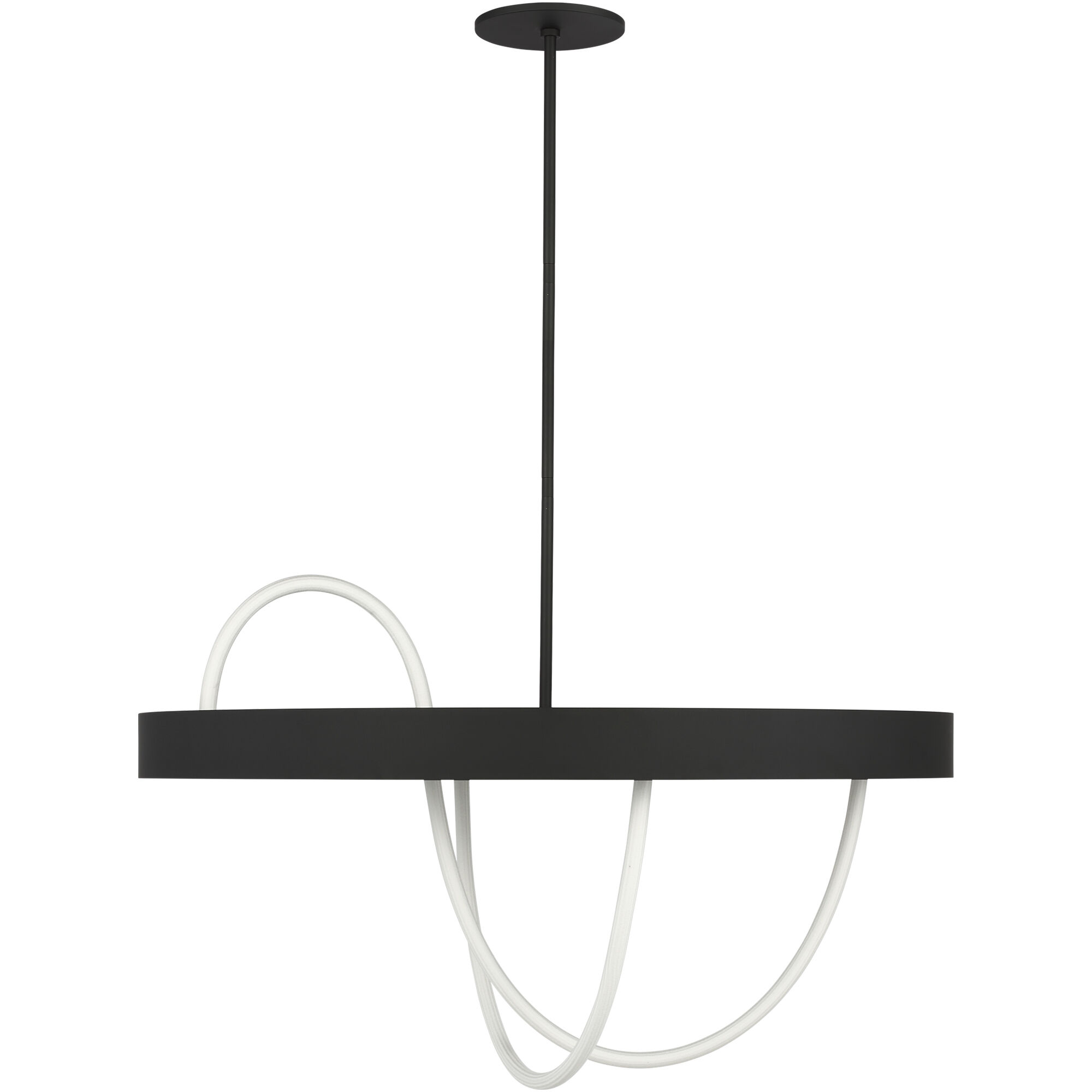 Sean Lavin Uneri LED 38 inch Nightshade Black Chandelier Ceiling Light