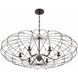 Zucca 6 Light 38.25 inch English Bronze and Antique Gold Chandelier Ceiling Light