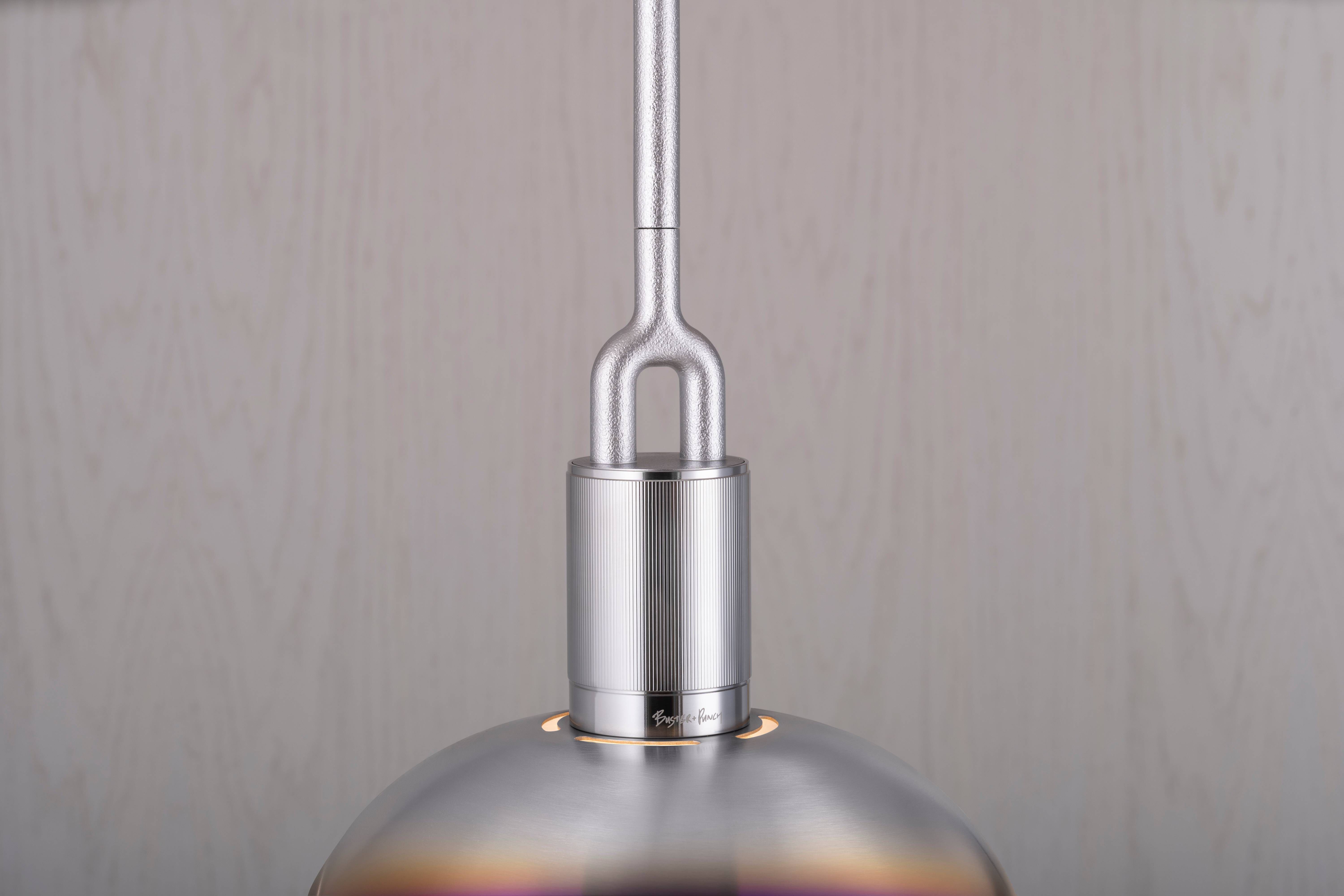 Forked LED 9.84 inch Burnt Steel Pendant Ceiling Light
