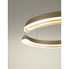Solaire LED 15.7 inch Satin Antique Brass Pendant Ceiling Light