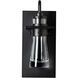 Erlenmeyer 1 Light 11.2 inch Coastal Black Outdoor Sconce, Medium